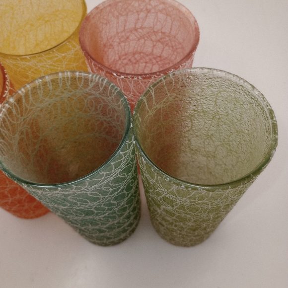 Set of 5 Vintage Spaghetti String MCM Glasses - Picture 9 of 13